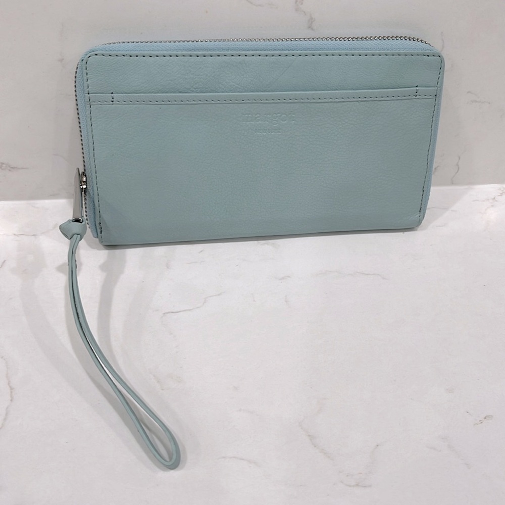 Margot New York Leather Patty Wristlet Wallet